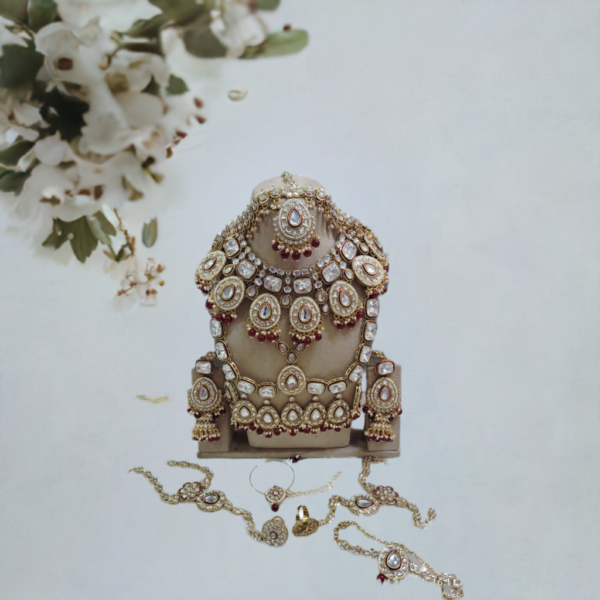 Luxurious Bridal Kundan Jewelry Set – A Royal Touch for Your Special Day