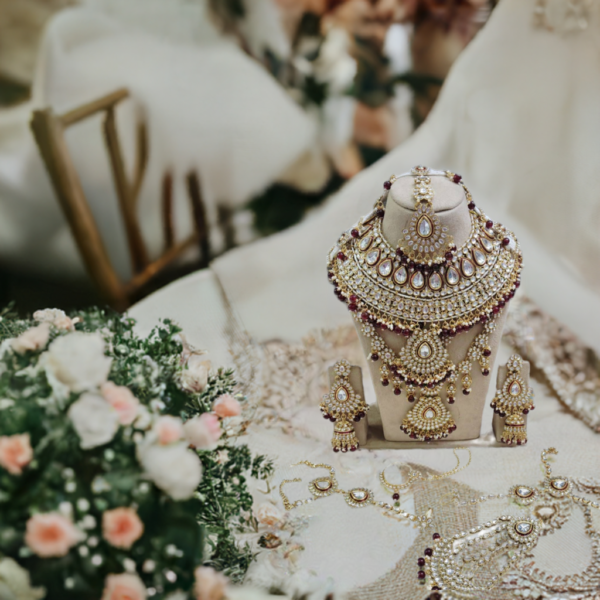 Luxury Bridal Necklace Set – Premium Artificial Jewelry for Elegant Brides