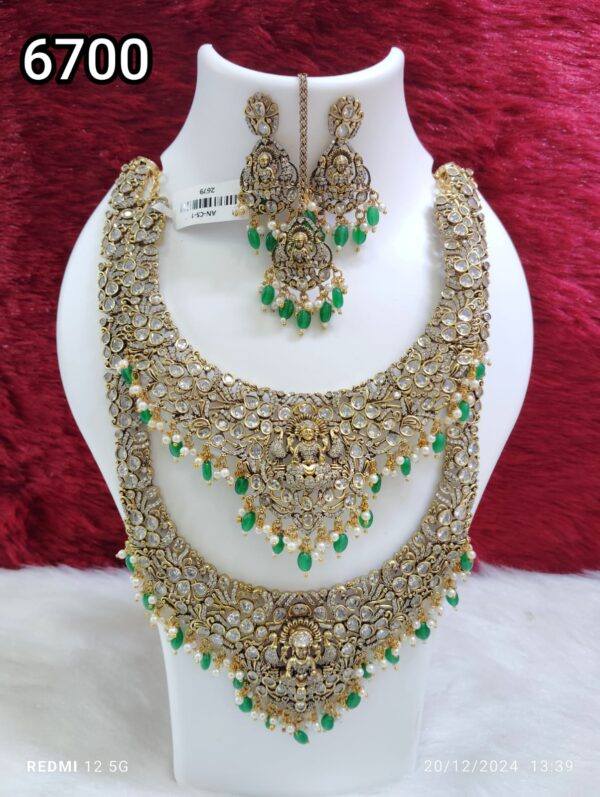 Long Kundan Necklace Set