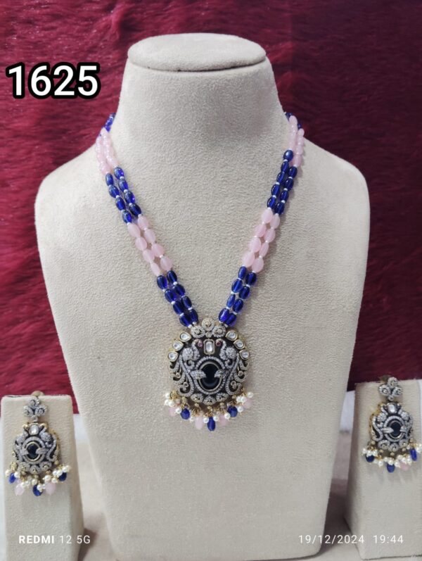 Long Kundan Necklace Set