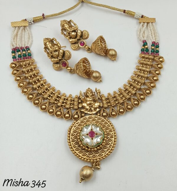 Gold moissanite necklace for women