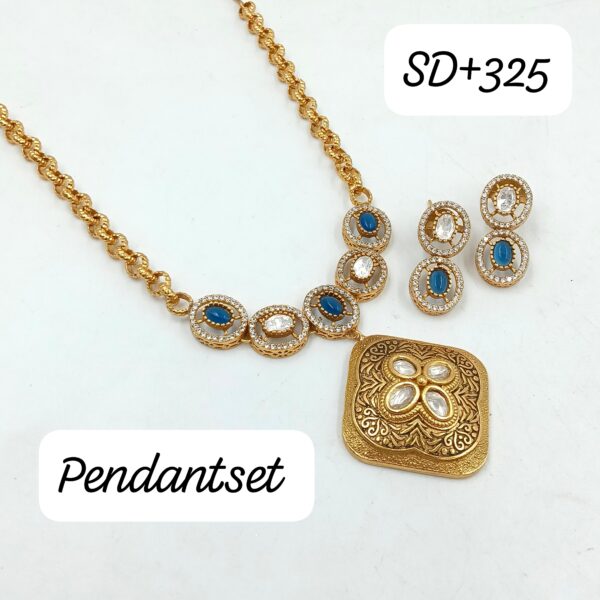 Gold-plated necklaces Moissanite jewelry Moissanite earrings