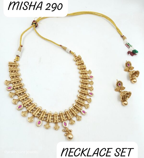 Copper Necklace With Beautiful Jhumki