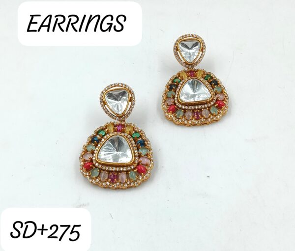 Luxurious Multi-Color Moissanite Earrings – Timeless Sparkle in Every Hue